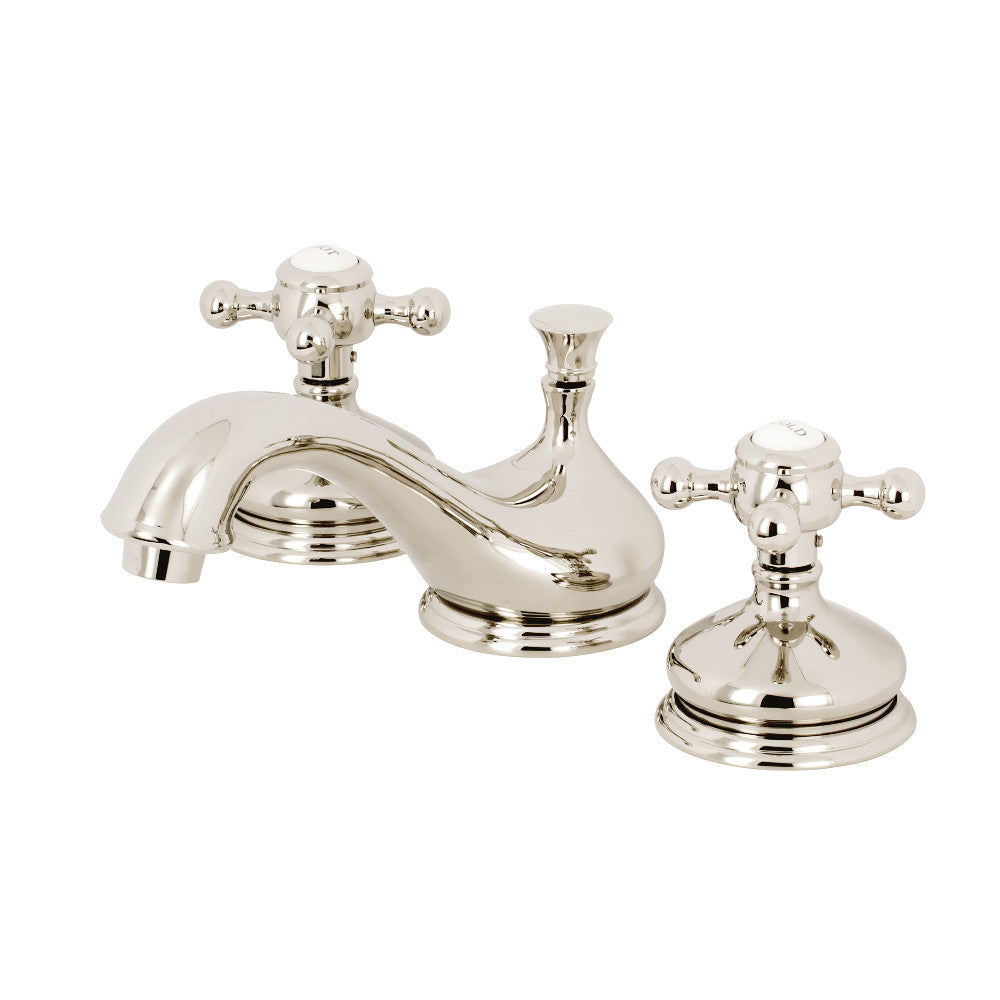 Kingston Brass KS1166BX 8 in. Widespread Bathroom Faucet, Polished Nickel - BNGBath