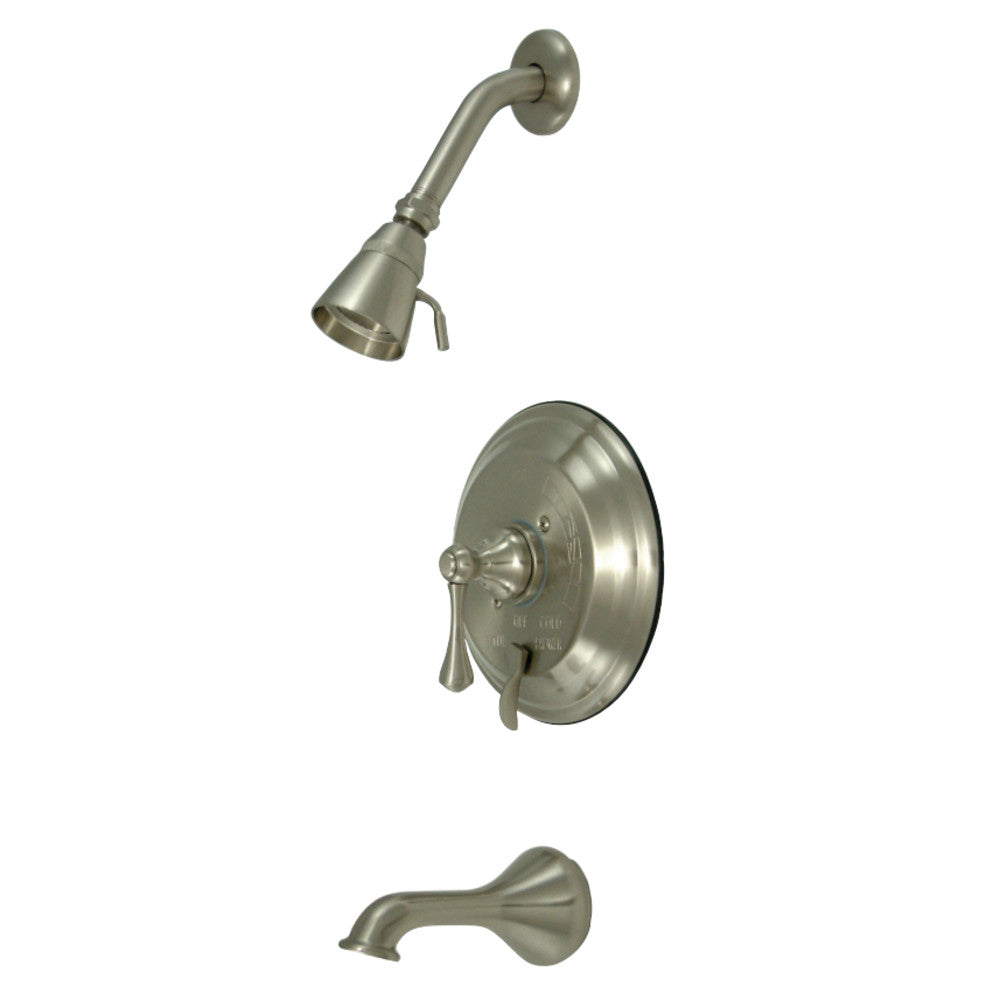 Kingston Brass KB36380BL Tub and Shower Faucet, Brushed Nickel - BNGBath