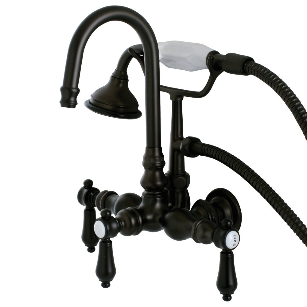 Aqua Vintage AE7T5BAL Heirloom Wall Mount Clawfoot Tub Faucet, Oil Rubbed Bronze - BNGBath