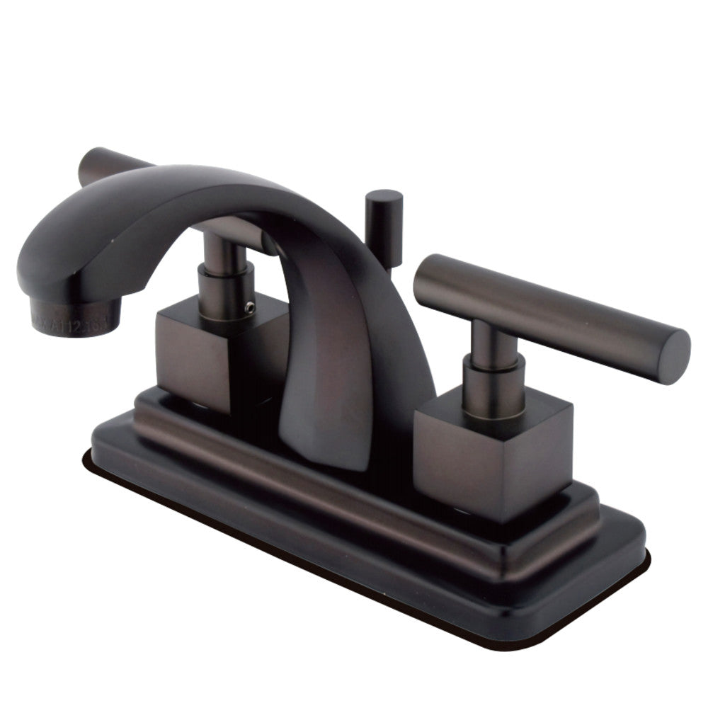 Kingston Brass KS4645CQL 4 in. Centerset Bathroom Faucet, Oil Rubbed Bronze - BNGBath