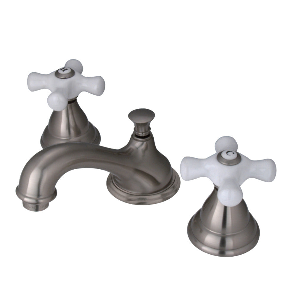 Kingston Brass KS5568PX 8 in. Widespread Bathroom Faucet, Brushed Nickel - BNGBath