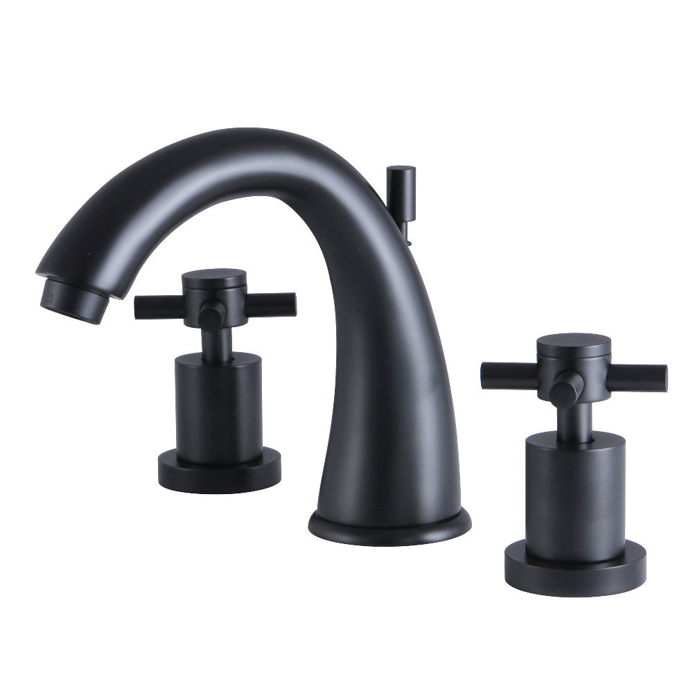 Kingston Brass KS2960DX 8 in. Widespread Bathroom Faucet, Matte Black - BNGBath