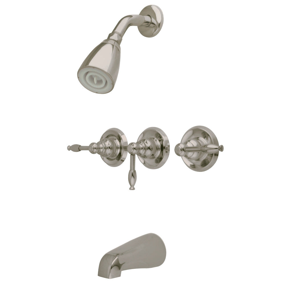 Kingston Brass KB238KL Magellan Tub & Shower Faucet, Brushed Nickel - BNGBath