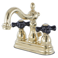 Thumbnail for Kingston Brass KB1602PKX 4 in. Centerset Bathroom Faucet, Polished Brass - BNGBath