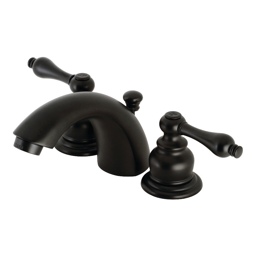 Kingston Brass KB940AL Victorian Mini-Widespread Bathroom Faucet, Matte Black - BNGBath