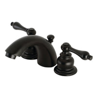 Thumbnail for Kingston Brass KB940AL Victorian Mini-Widespread Bathroom Faucet, Matte Black - BNGBath