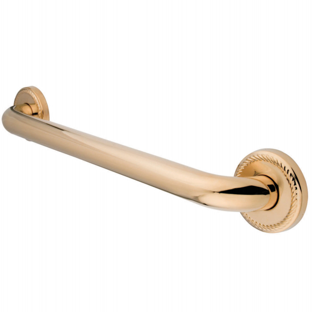 Kingston Brass DR814162 Laurel 16-Inch Decorative 1-1/4-Inch OD Grab Bar, Polished Brass - BNGBath