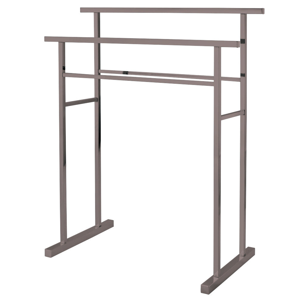 Kingston Brass SCC8248 Edenscape Pedestal Steel Construction Towel Rack, Brushed Nickel - BNGBath