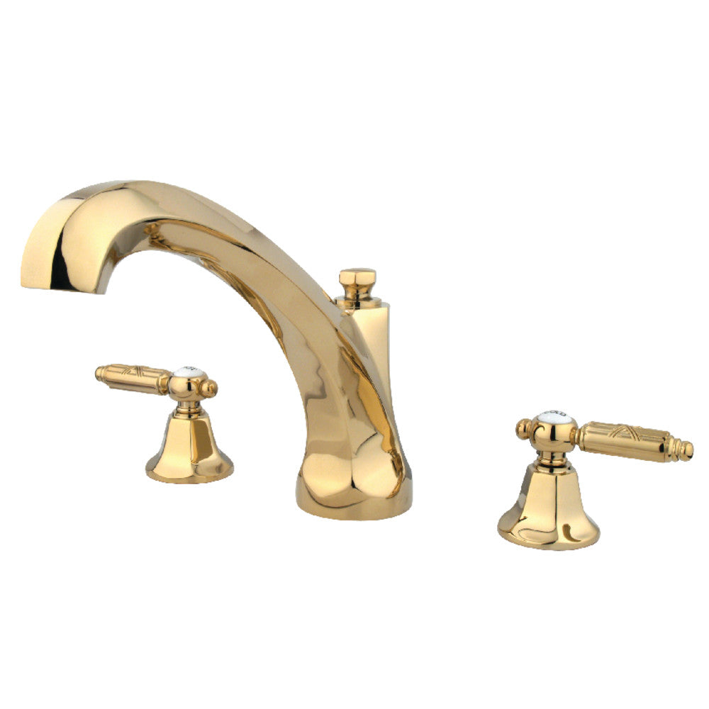 Kingston Brass KS4322GL Georgian Roman Tub Faucet, Polished Brass - BNGBath