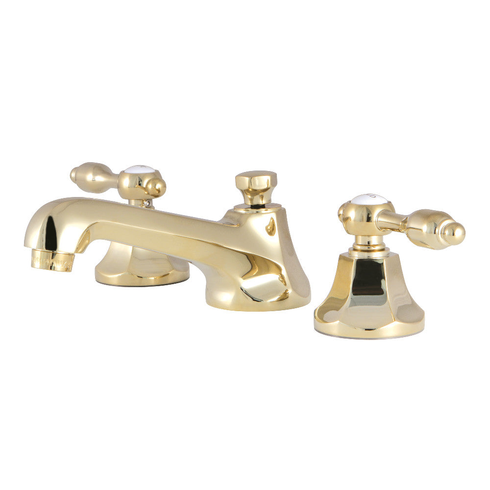 Kingston Brass KS4462TAL Tudor 8" Widespread Bathroom Faucet, Polished Brass - BNGBath