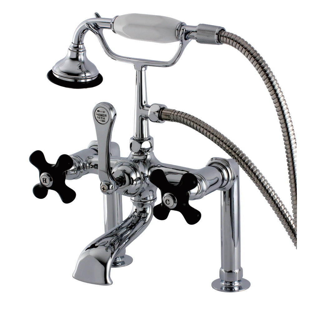 Aqua Vintage AE104T1PKX Duchess Deck Mount Clawfoot Tub Faucet, Polished Chrome - BNGBath