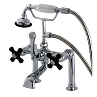 Thumbnail for Aqua Vintage AE104T1PKX Duchess Deck Mount Clawfoot Tub Faucet, Polished Chrome - BNGBath