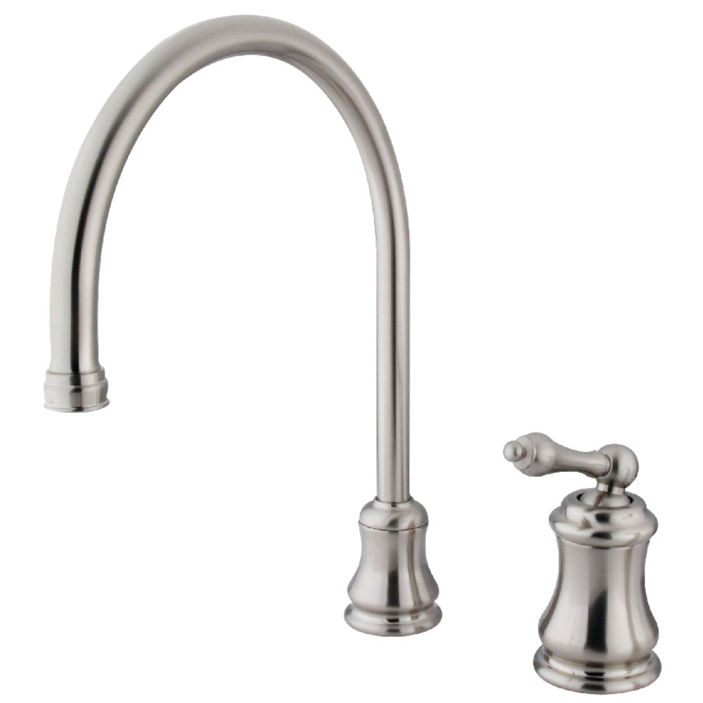 Kingston Brass KS3818ALLS Single-Handle Kitchen Faucet, Brushed Nickel - BNGBath