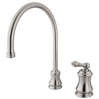 Thumbnail for Kingston Brass KS3818ALLS Single-Handle Kitchen Faucet, Brushed Nickel - BNGBath