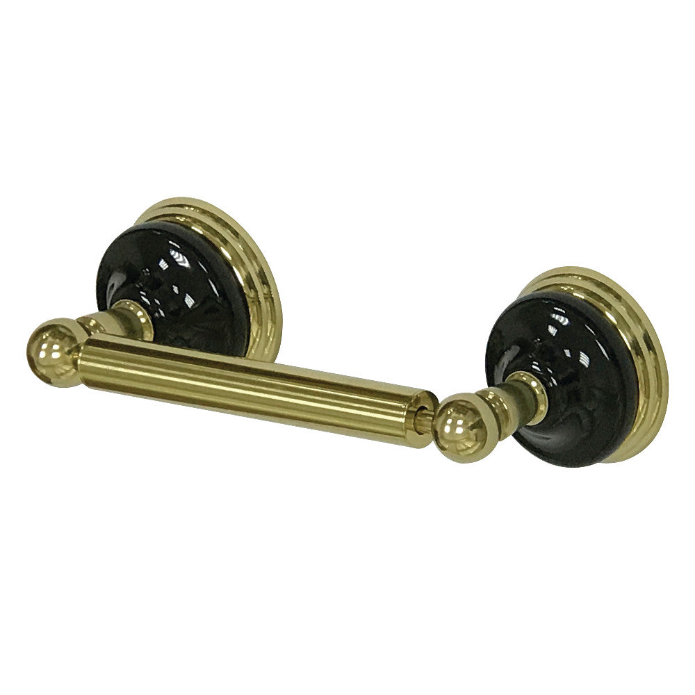 Kingston Brass BA9118PB Water Onyx Toilet Paper Holder, Polished Brass - BNGBath