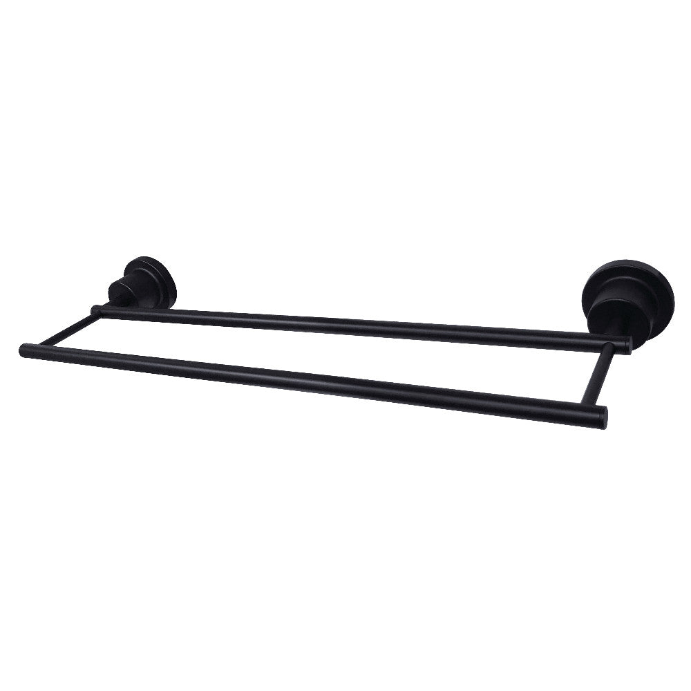 Kingston Brass BAH821318MB Concord 18-Inch Double Towel Bar, Matte Black - BNGBath