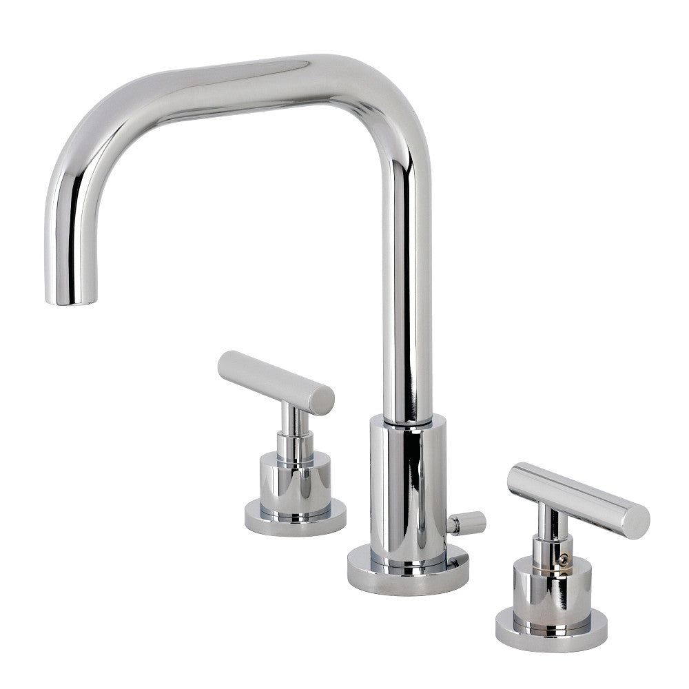 Kingston Brass FSC8931CML Manhattan Widespread Bathroom Faucet with Brass Pop-Up, Polished Chrome - BNGBath