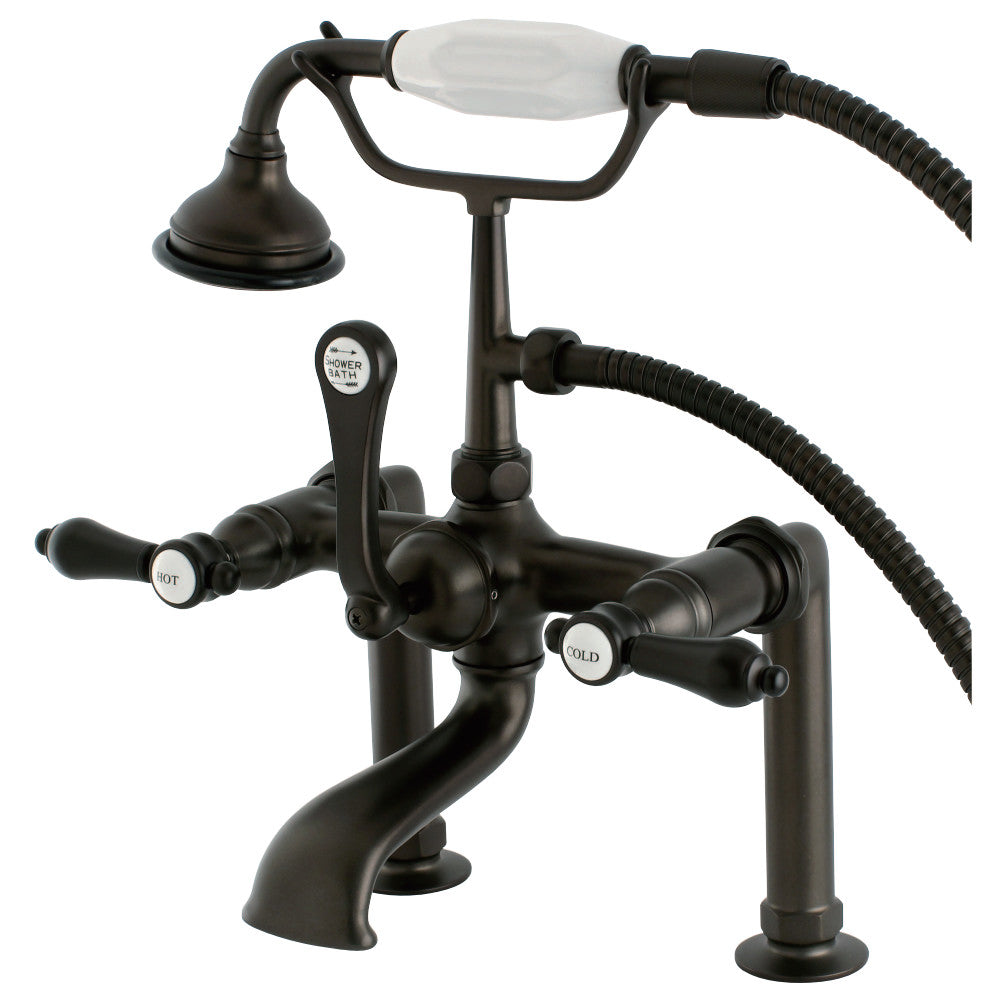 Aqua Vintage AE103T5BAL Heirloom Deck Mount Clawfoot Tub Faucet, Oil Rubbed Bronze - BNGBath