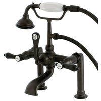 Thumbnail for Aqua Vintage AE103T5BAL Heirloom Deck Mount Clawfoot Tub Faucet, Oil Rubbed Bronze - BNGBath