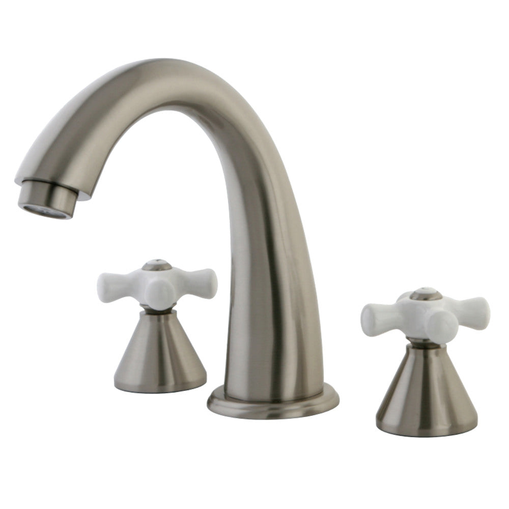 Kingston Brass KS2368PX Naples Roman Tub Faucet, Brushed Nickel - BNGBath