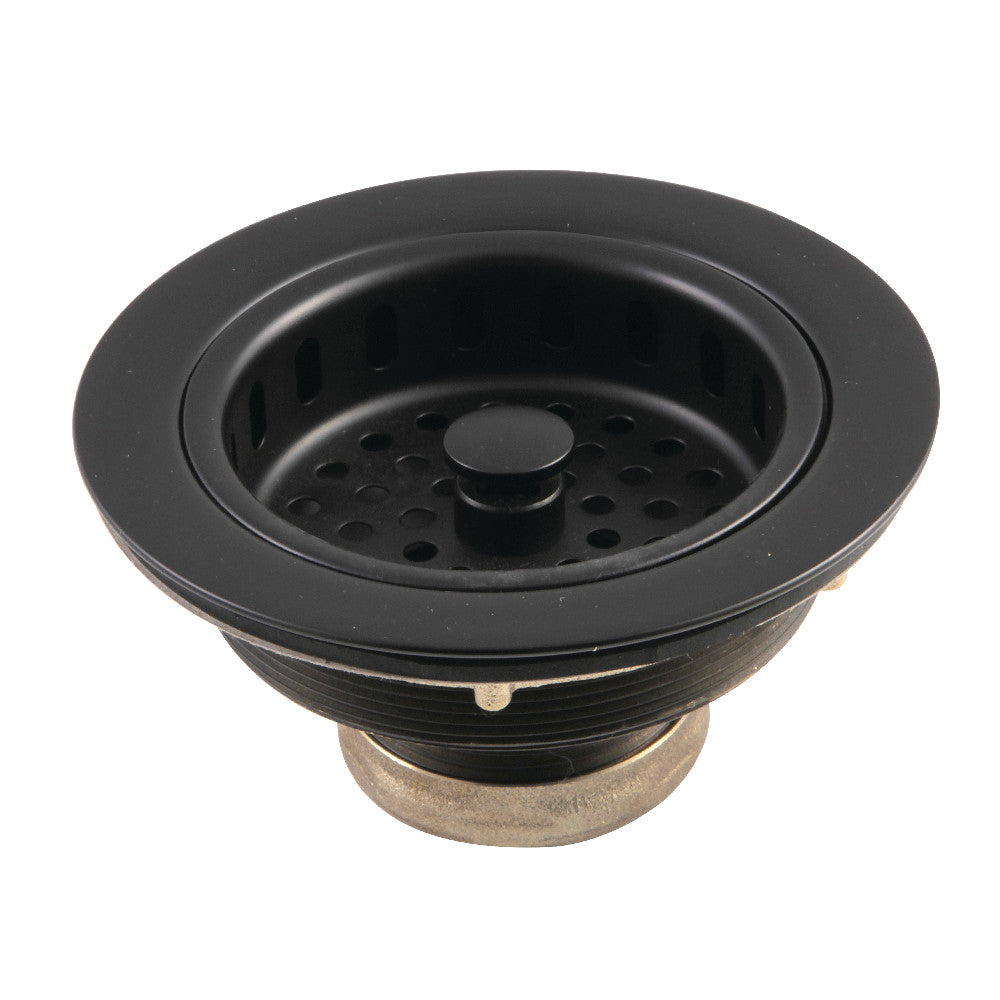 Kingston Brass KBS1000MB Kitchen Sink Basket Strainer, Matte Black - BNGBath