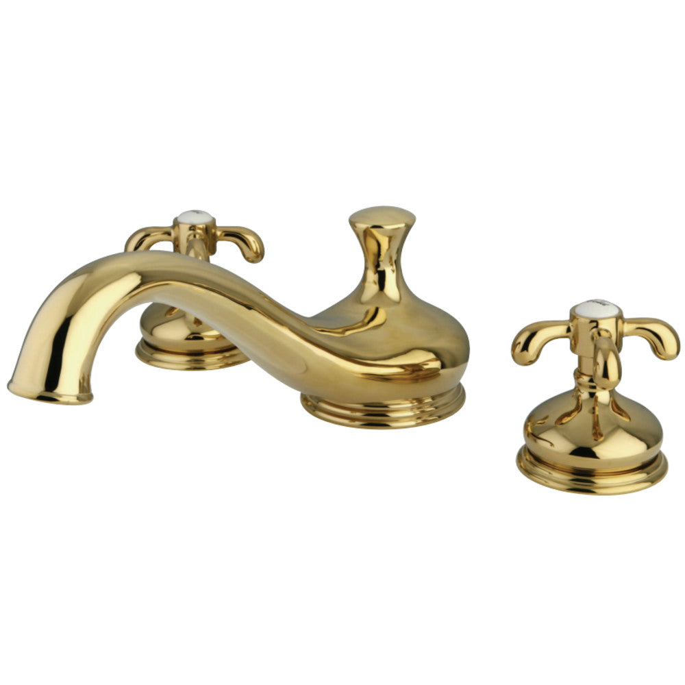 Kingston Brass KS3332TX French Country Roman Tub Faucet, Polished Brass - BNGBath