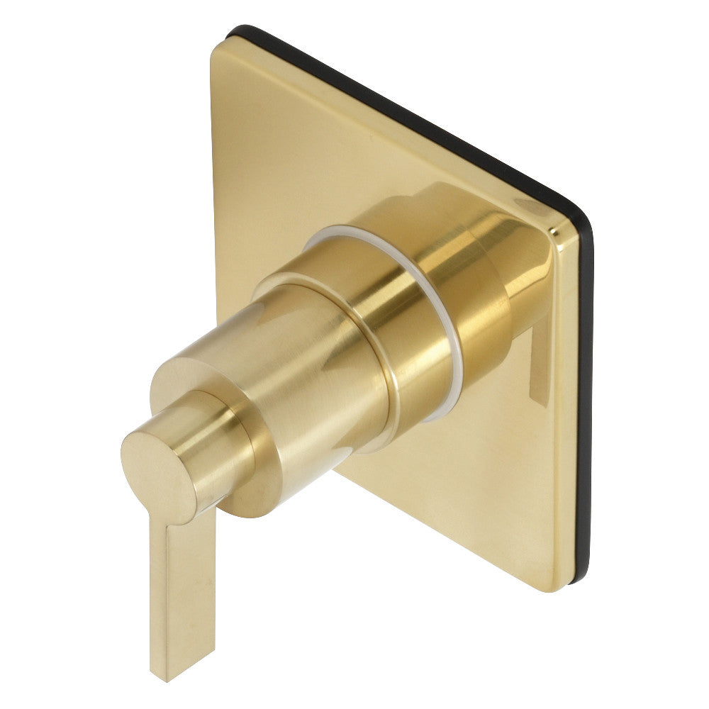 Kingston Brass KS3047NDL NuvoFusion 3-Way Diverter Valve with Trim Kit, Brushed Brass - BNGBath