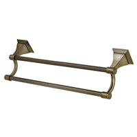 Thumbnail for Kingston Brass BAH612318AB Monarch 18-Inch Dual Towel Bar, Antique Brass - BNGBath