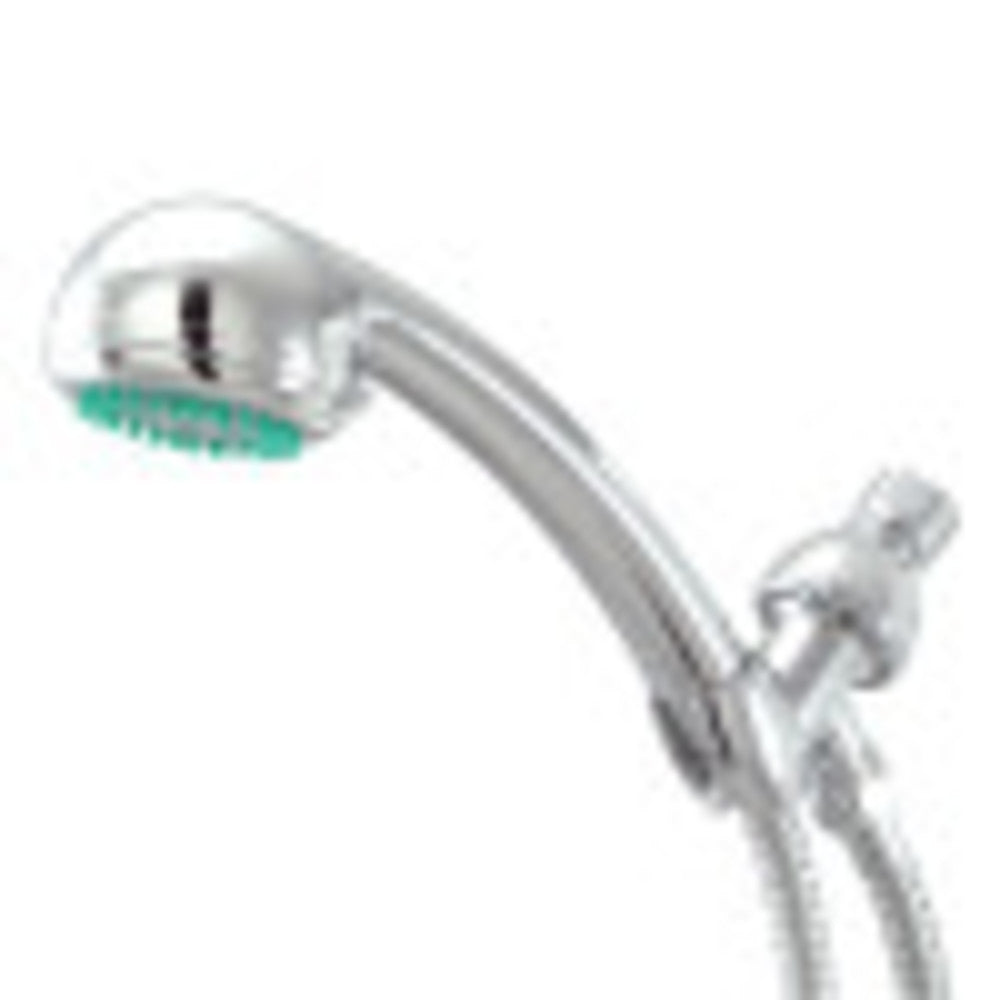 Kingston Brass KX0132B 3 Setting Hand Held Shower with metal hose, Polished Chrome - BNGBath