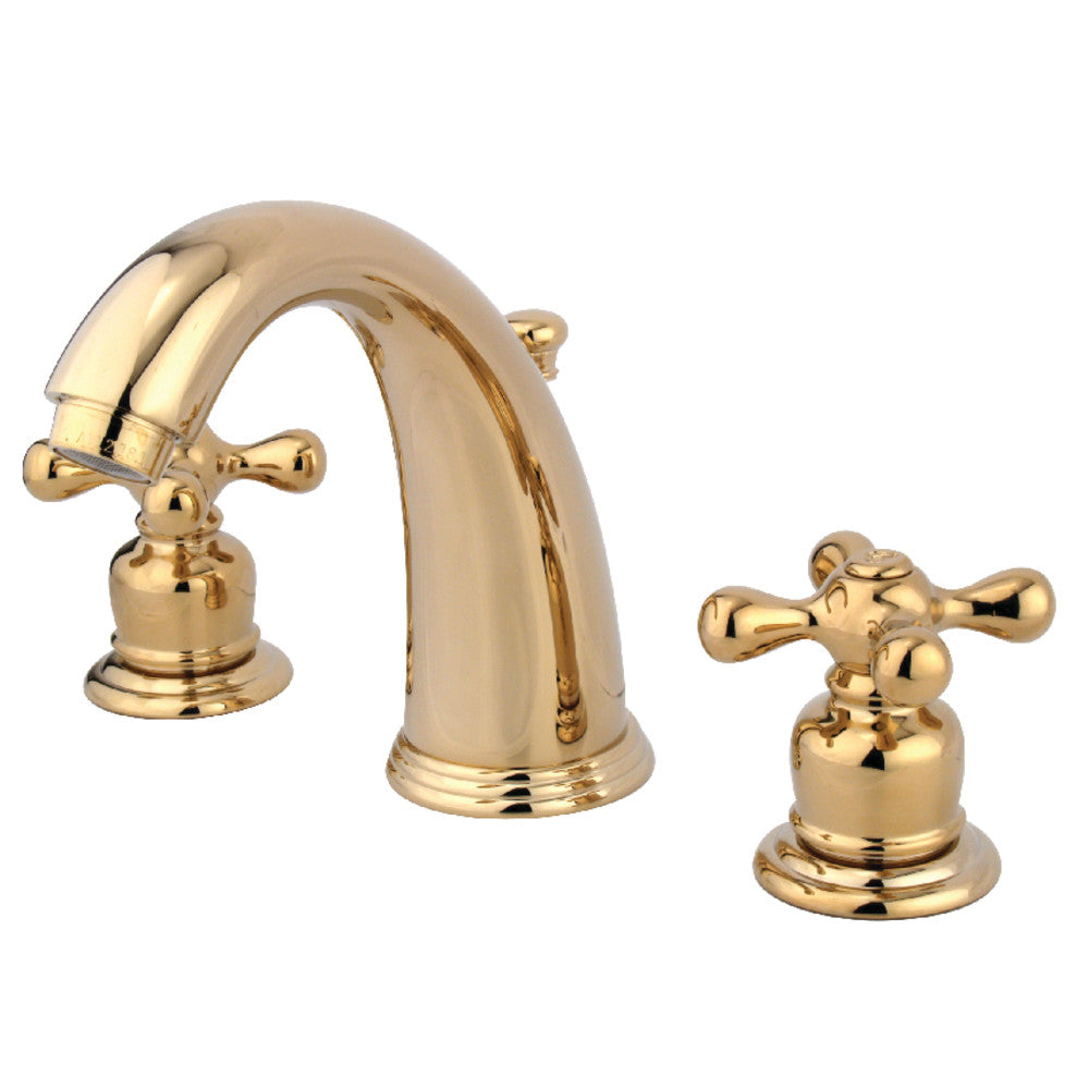 Kingston Brass KB982AX Victorian 2-Handle 8 in. Widespread Bathroom Faucet, Polished Brass - BNGBath