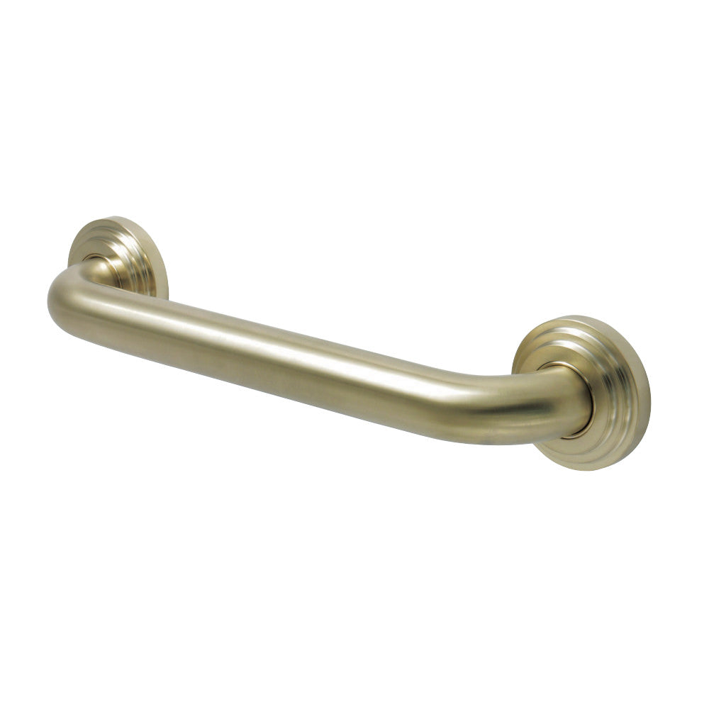 Kingston Brass DR214127 Milano 12-Inch Decorative 1-1/4-Inch OD Grab Bar, Brushed Brass - BNGBath