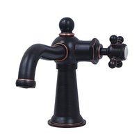 Thumbnail for Kingston Brass KS154BXNB Nautical Single-Handle Bathroom Faucet with Push Pop-Up, Naples Bronze - BNGBath