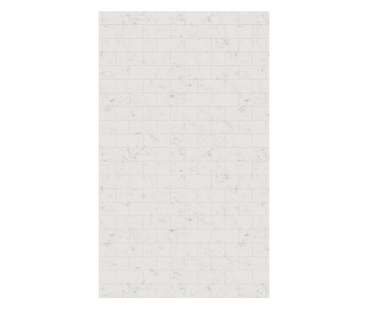 MTMK-8450-1 50 x 84 Swanstone Metro Subway Tile Glue up Bathtub and Shower Single Wall Panel  - BNGBath