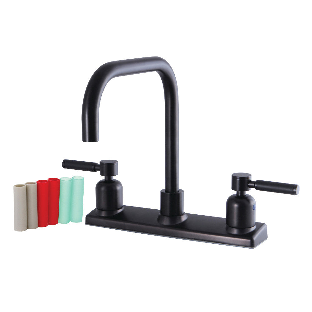 Kingston Brass FB2145DKL Kaiser 8-Inch Centerset Kitchen Faucet, Oil Rubbed Bronze - BNGBath