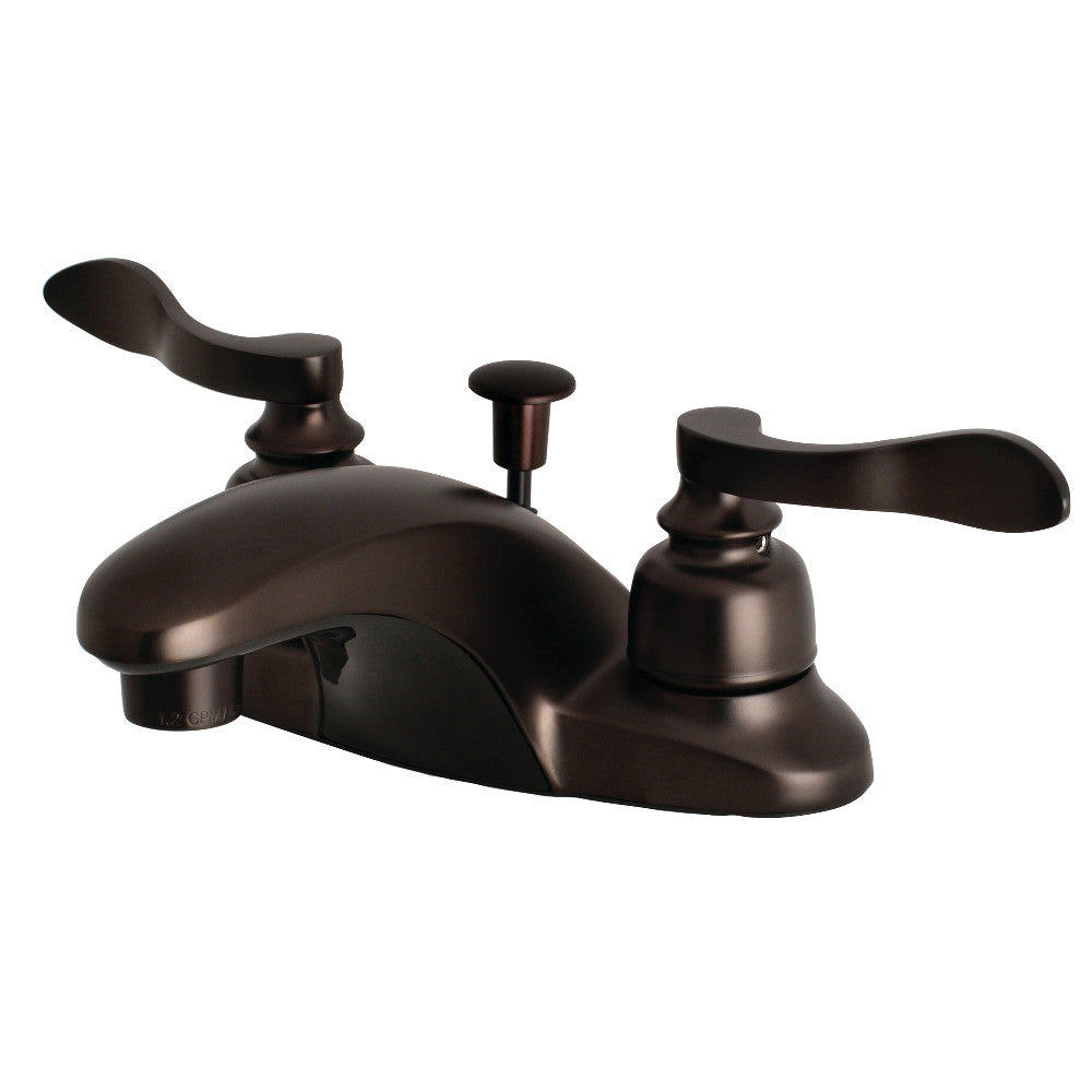 Kingston Brass FB8625NFL 4 in. Centerset Bathroom Faucet, Oil Rubbed Bronze - BNGBath