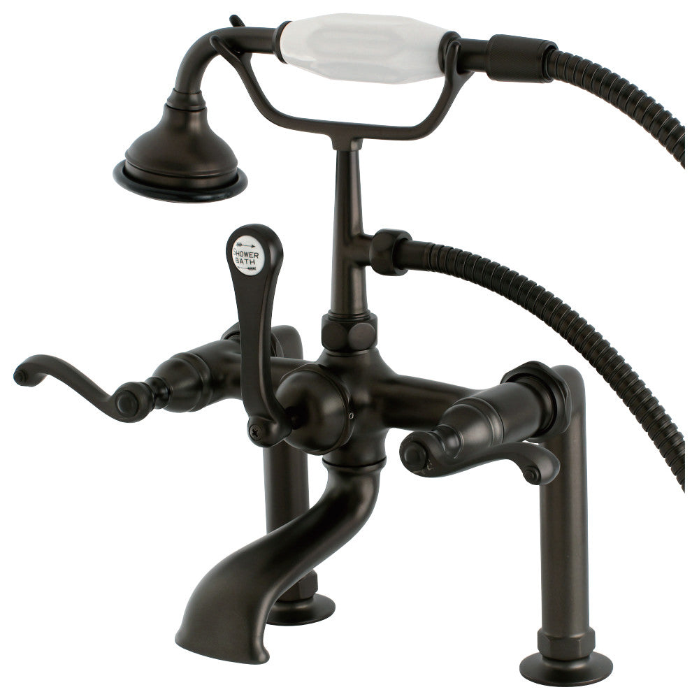 Aqua Vintage AE103T5FL Royale Deck Mount Clawfoot Tub Faucet, Oil Rubbed Bronze - BNGBath