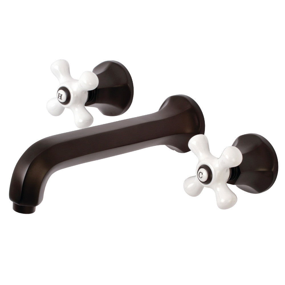 Kingston Brass KS4025PX Metropolitan 2-Handle Wall Mount Tub Faucet, Oil Rubbed Bronze - BNGBath