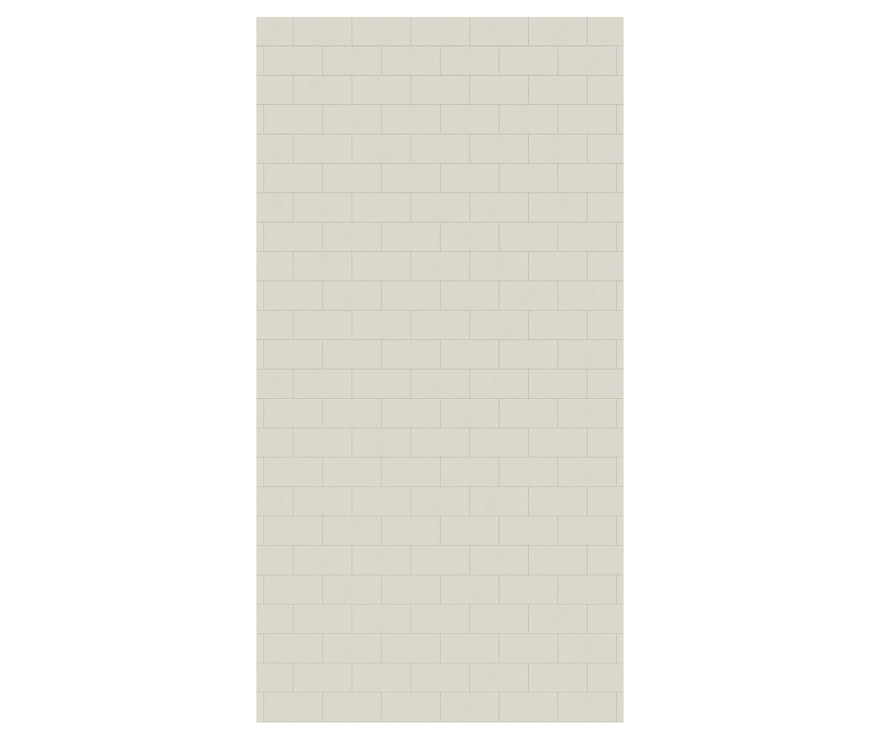 MTMK-9642-1 42 x 96 Swanstone Metro Subway Tile Glue up Bathtub and Shower Single Wall Panel  - BNGBath