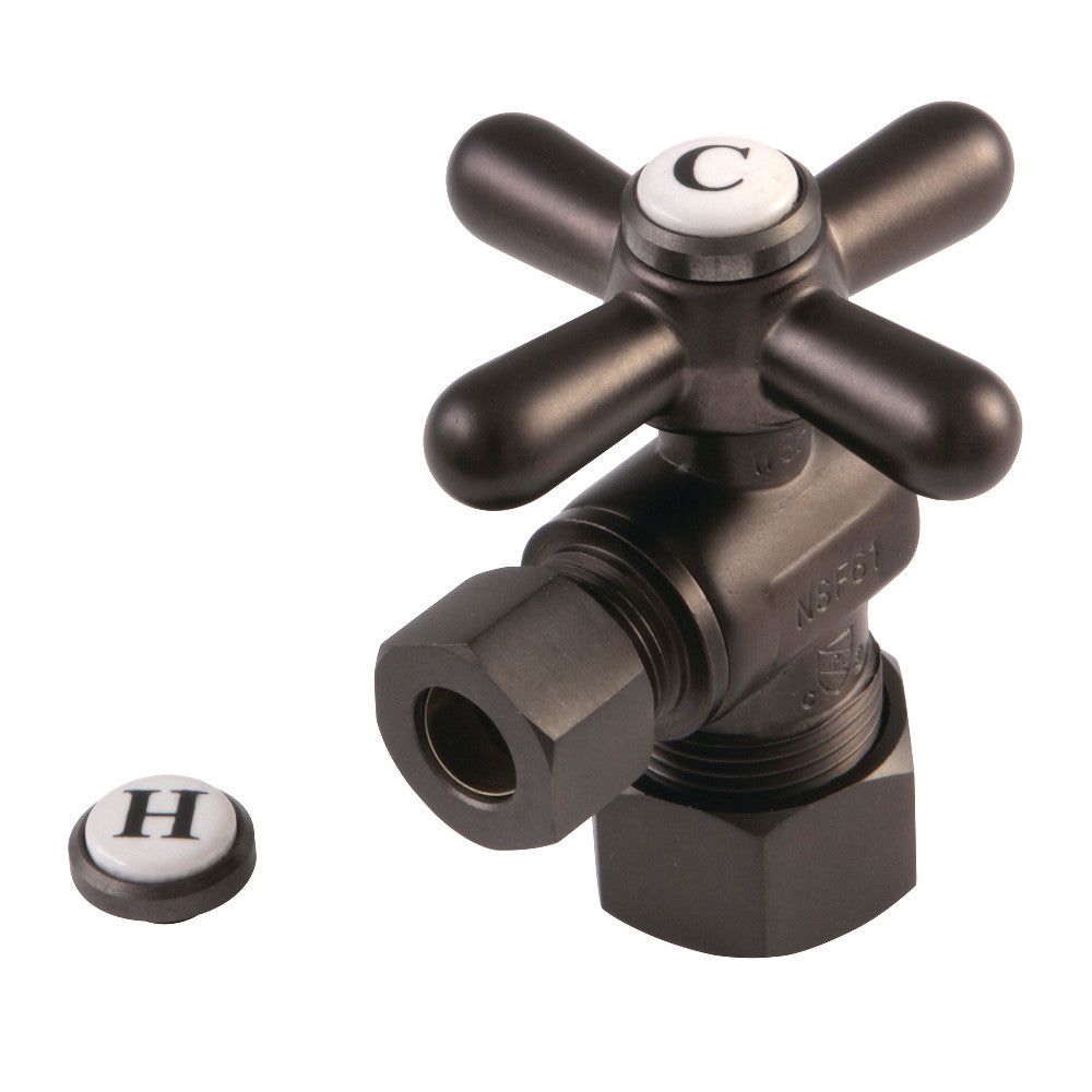 Kingston Brass CC53305X 5/8" X 3/8" OD Comp Angle Stop Valve, Oil Rubbed Bronze - BNGBath