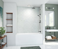 Thumbnail for MTMK72-3450 34 x 50 x 72 Swanstone Metro Subway Tile Glue up Bathtub and Shower Wall Kit  - BNGBath