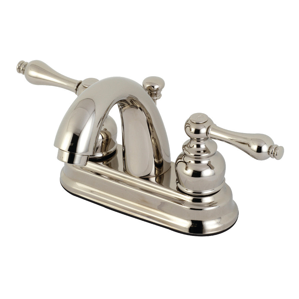 Kingston Brass KB5616AL Restoration 4 in. Centerset Bathroom Faucet, Polished Nickel - BNGBath