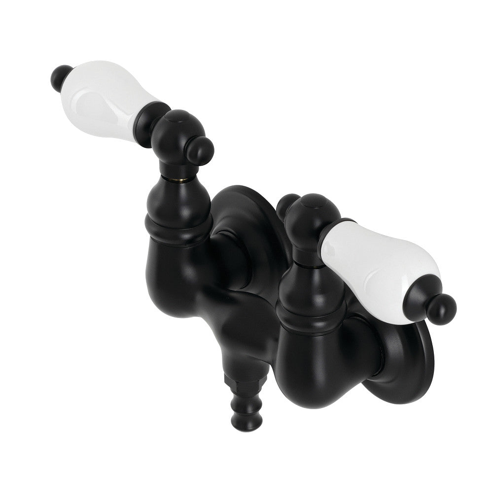 Aqua Vintage AE35T0 Vintage 3-3/8 Inch Wall Mount Tub Faucet, Matte Black - BNGBath