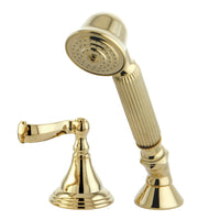 Thumbnail for Kingston Brass KSK5362FLTR Transfer Valve Set for Roman Tub Filler, Polished Brass - BNGBath