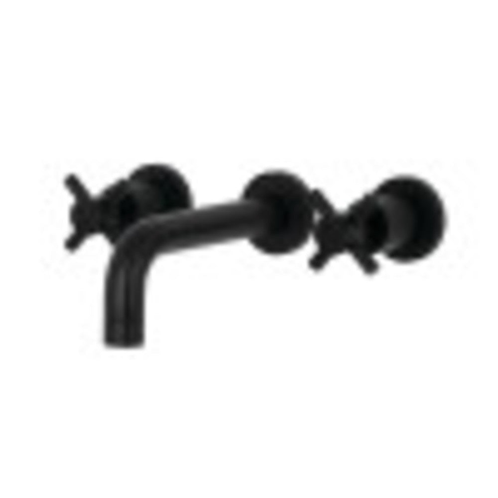 Kingston Brass KS8120DX Concord 2-Handle Wall Mount Bathroom Faucet, Matte Black - BNGBath