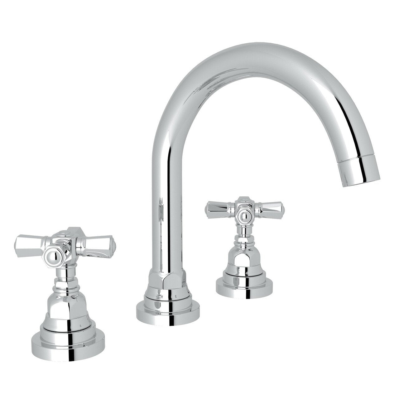 ROHL San Giovanni C-Spout Widespread Bathroom Faucet - BNGBath