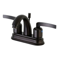 Thumbnail for Kingston Brass FB5615EFL 4 in. Centerset Bathroom Faucet, Oil Rubbed Bronze - BNGBath