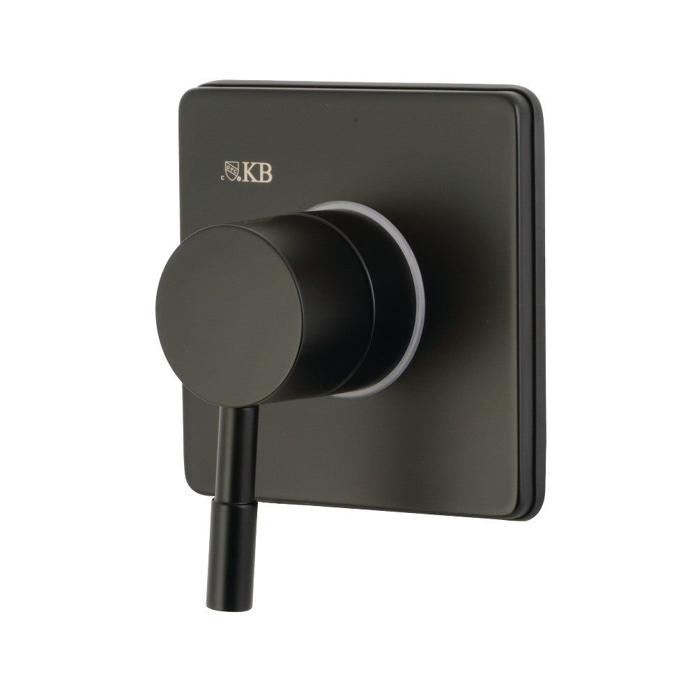 Kingston Brass KS3040DL Concord 3-Way Diverter Valve with Trim Kit, Matte Black - BNGBath