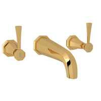 Thumbnail for Perrin & Rowe Deco Wall Mount Widespread Bathroom Faucet - BNGBath