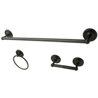 Thumbnail for Kingston Brass BAK91148ORB 3-Piece Bathroom Accessories Set, Oil Rubbed Bronze - BNGBath