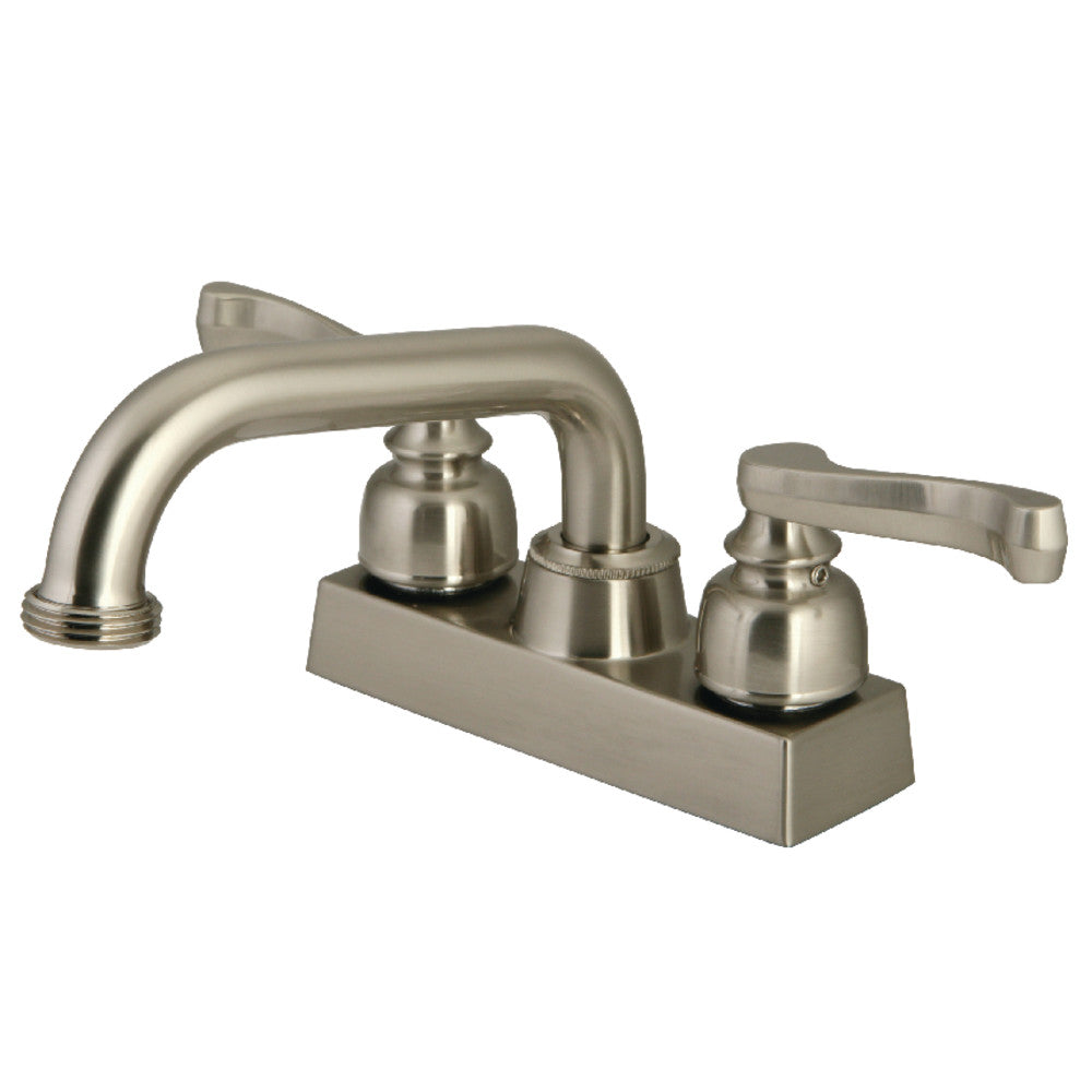 Kingston Brass KB2478FL 4 in. Centerset 2-Handle Laundry Faucet, Brushed Nickel - BNGBath